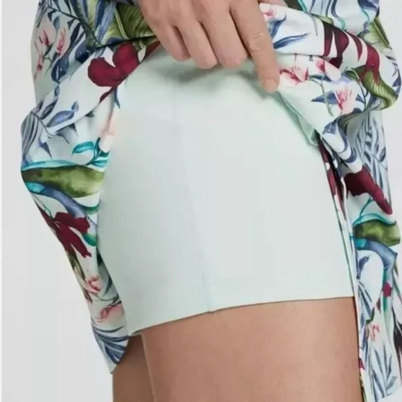 NWT Lady Hagen Women's 16" Palm Print Overlap Golf Skort - Picture 3 of 9